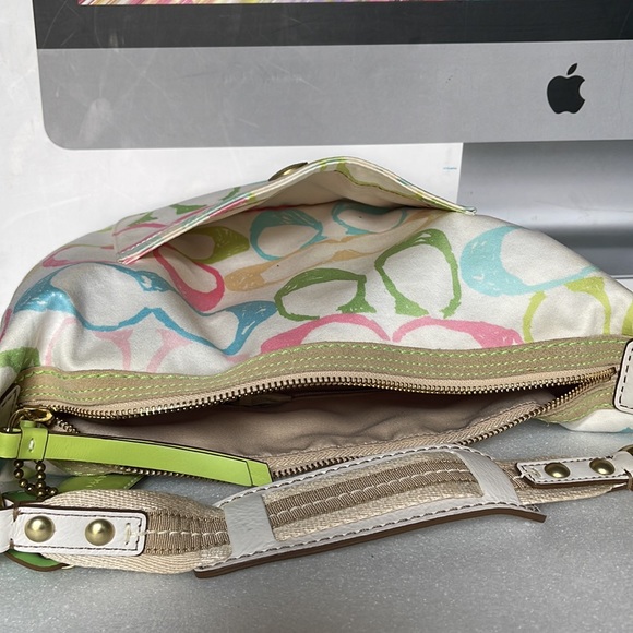Coach Multicolor C Signature Shoulder Handbag - Picture 12 of 16